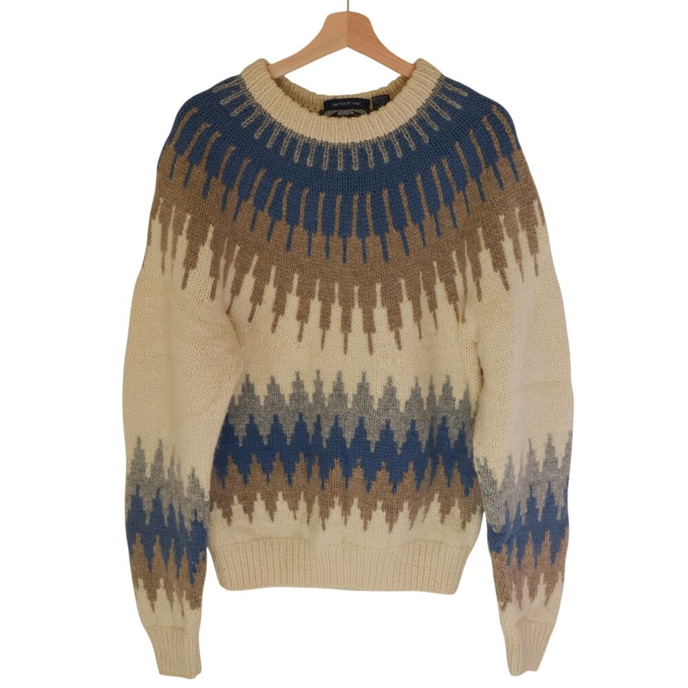 Vintage Mens Wool Fair Isle Sweater